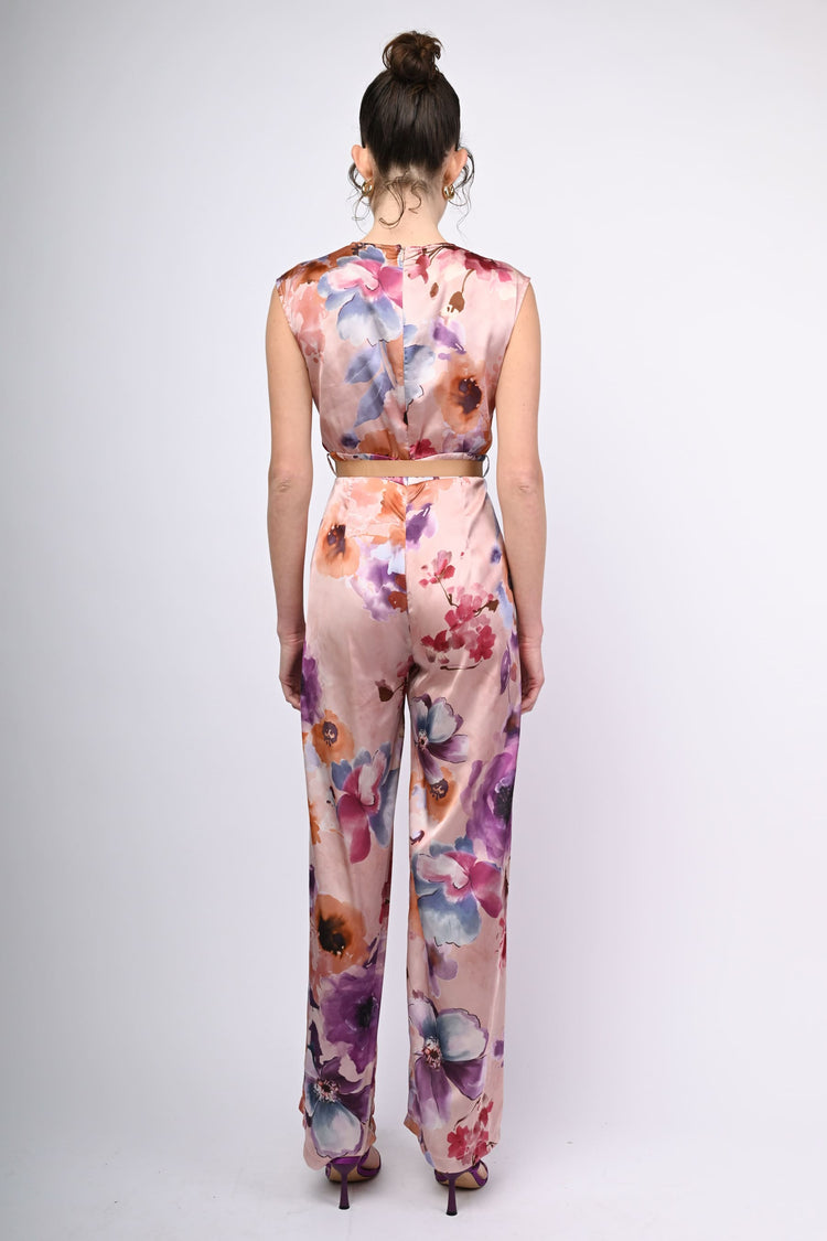 Floral print jumpsuit