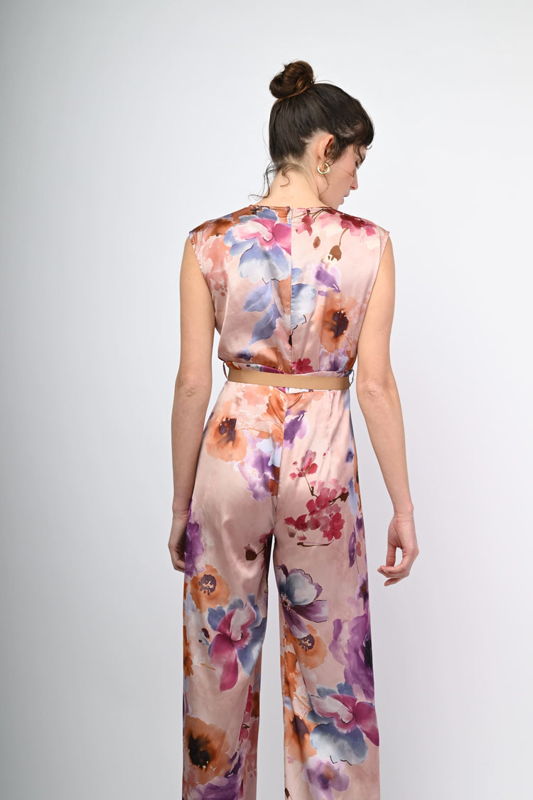 Floral print jumpsuit