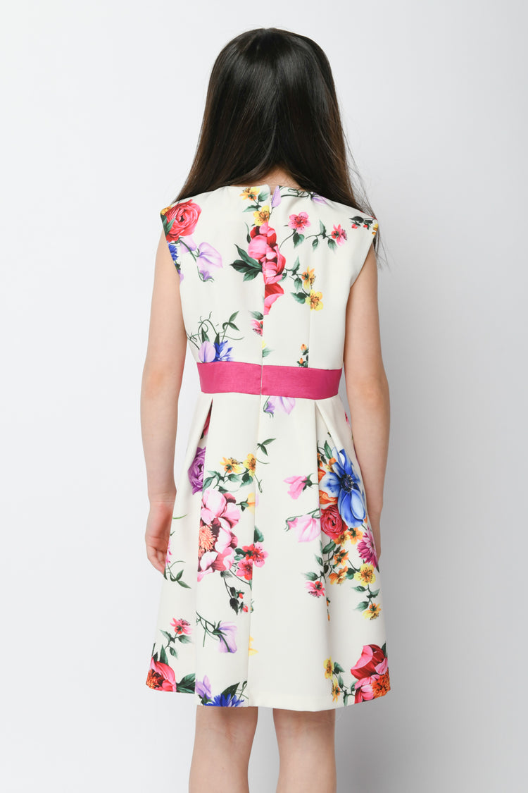 Floral print mini dress