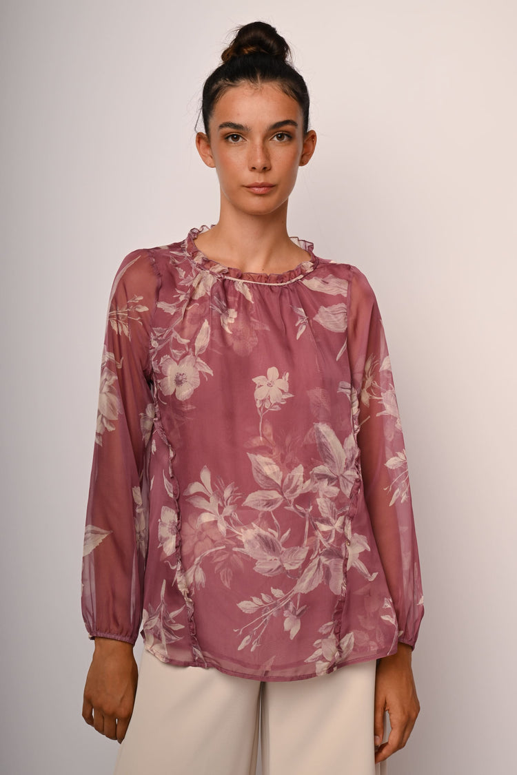 Floral print blouse