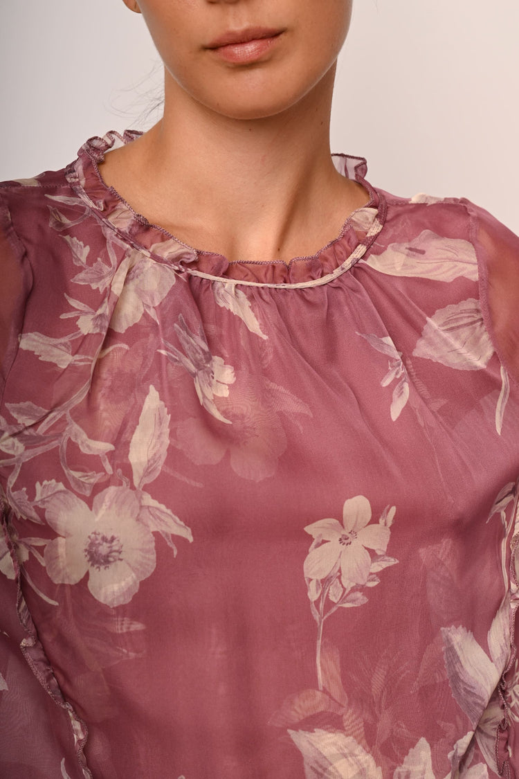 Floral print blouse