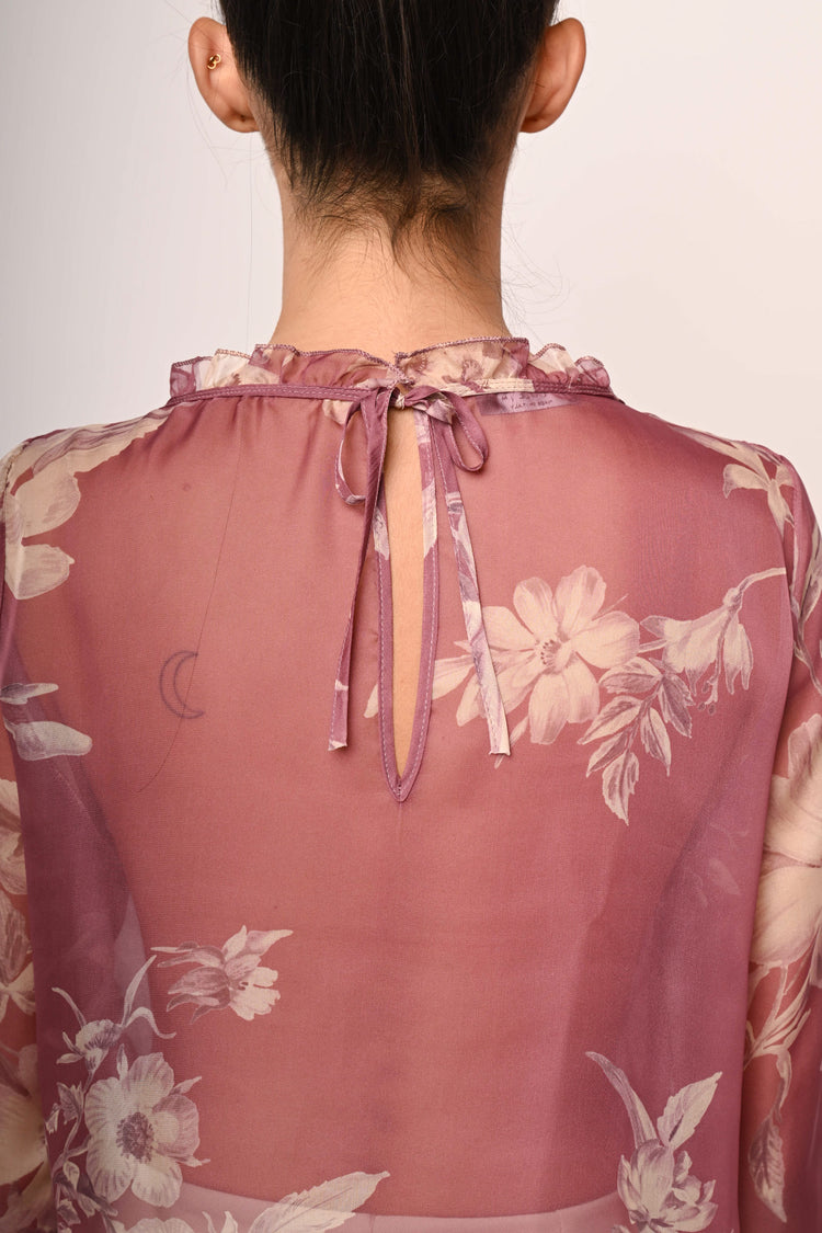 Floral print blouse