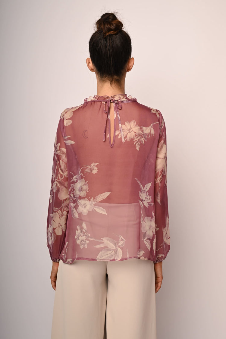 Floral print blouse