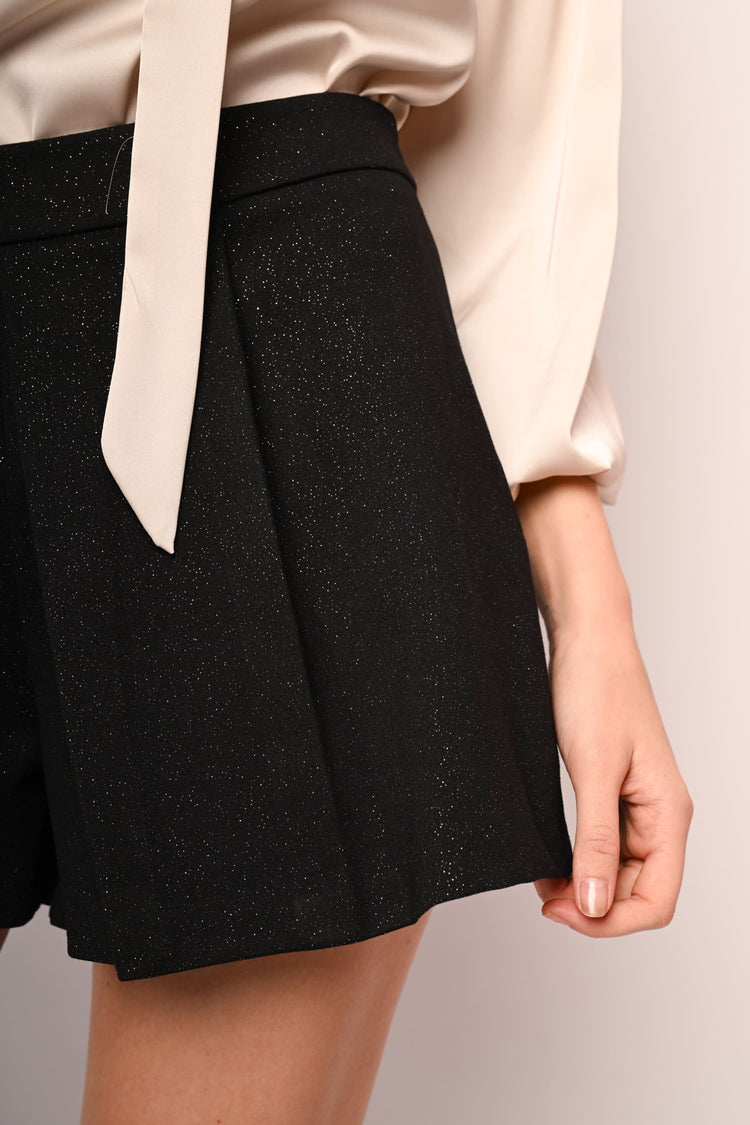 Glitter pleated skort
