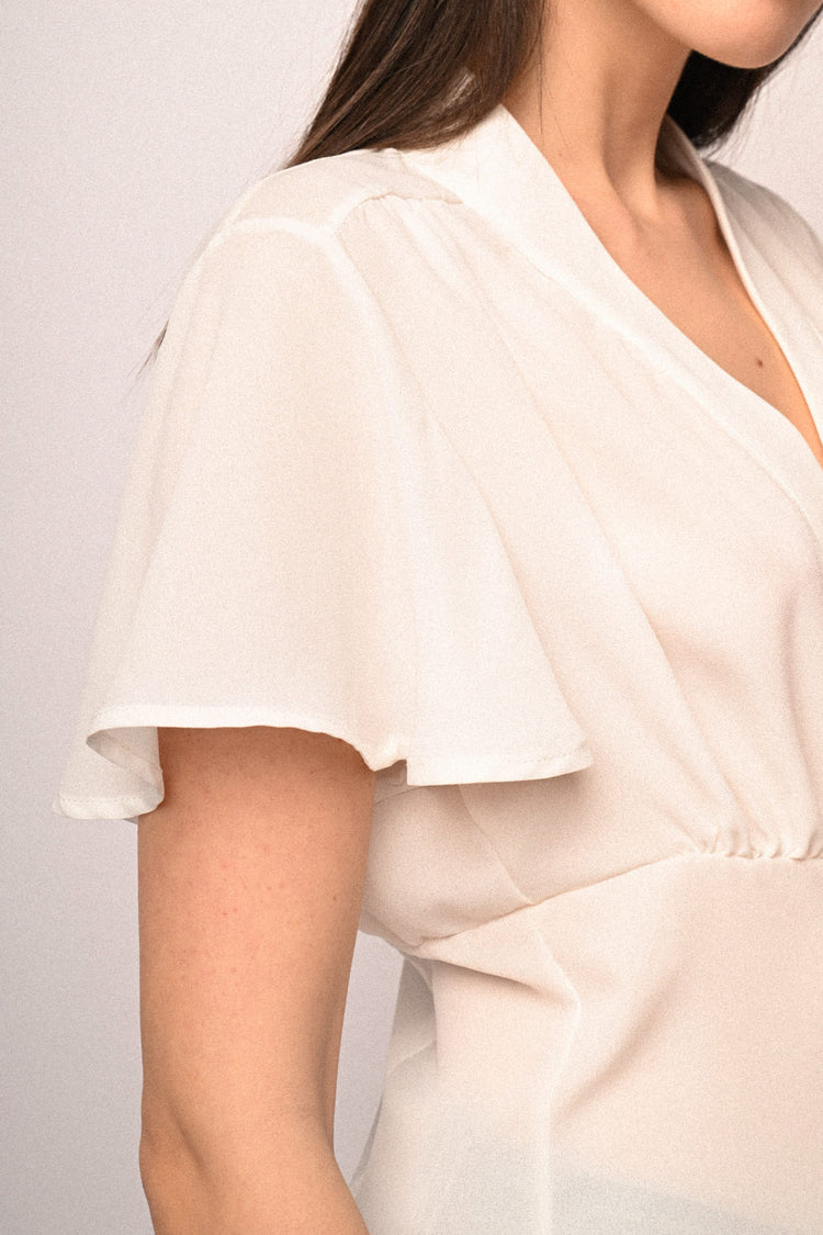 Butterfly sleeves shirt