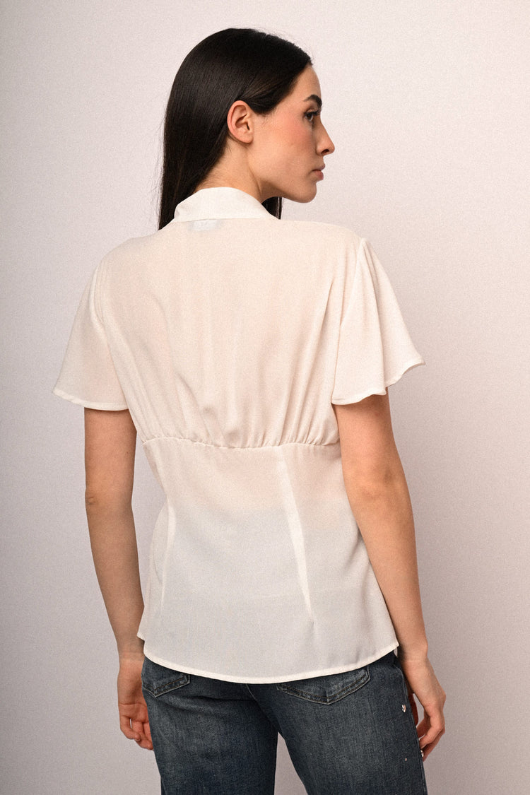 Butterfly sleeves shirt