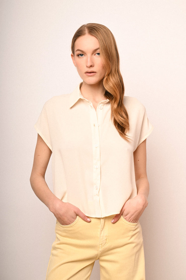 Cap sleeved shirt
