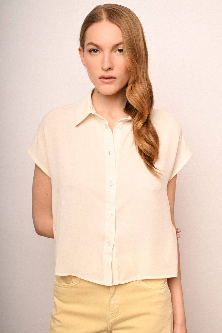 Cap sleeved shirt