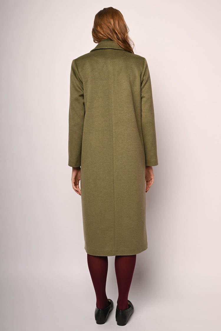 Long double-breasted coat