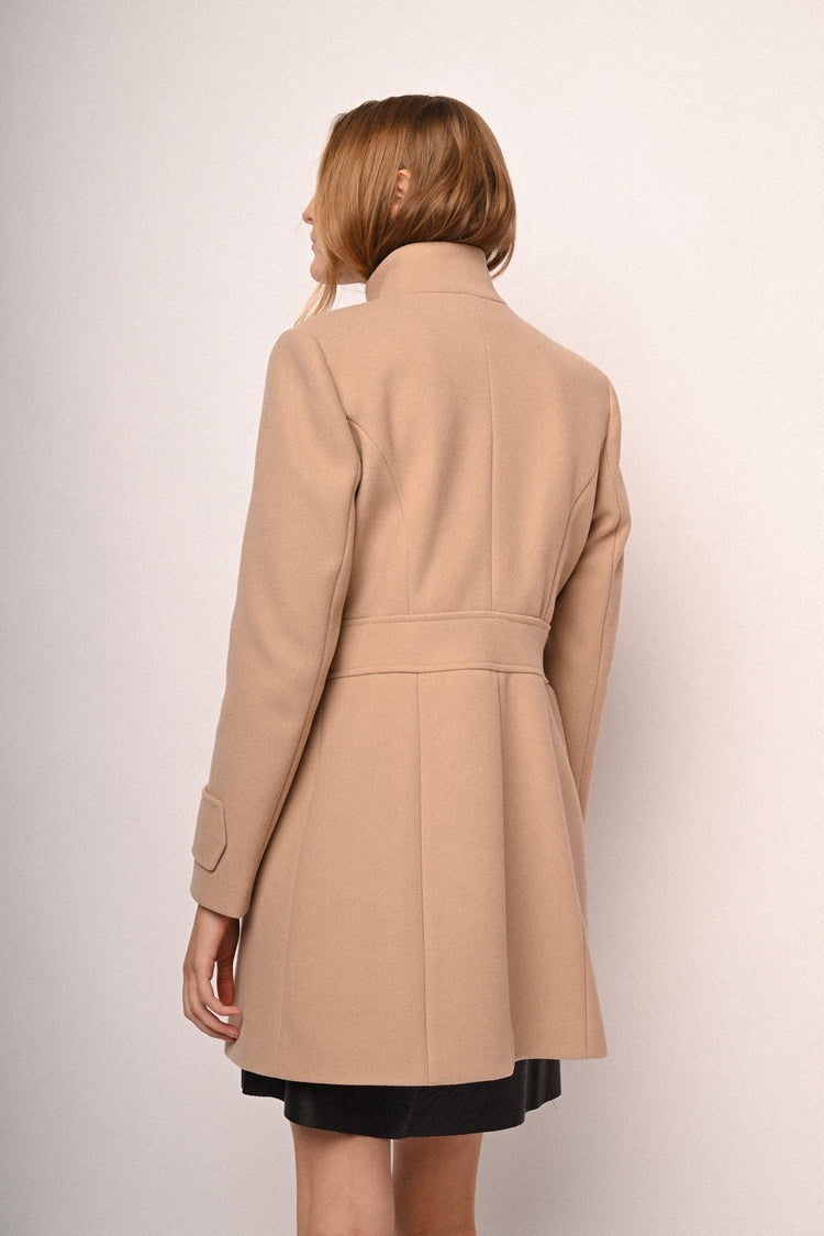Mandarin collar coat