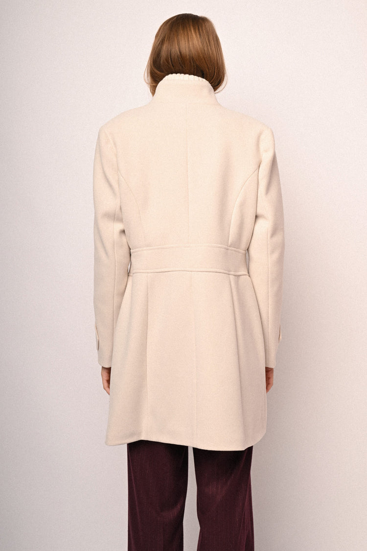 Mandarin collar coat