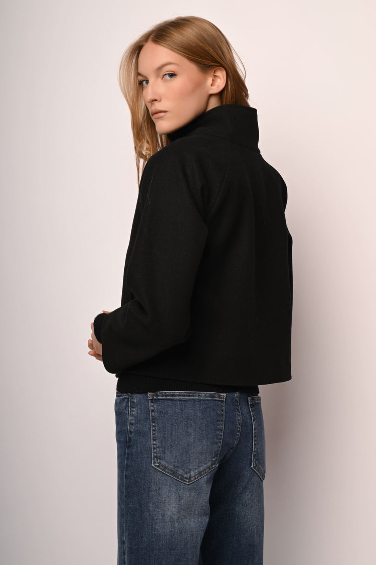 Double-breasted short coat