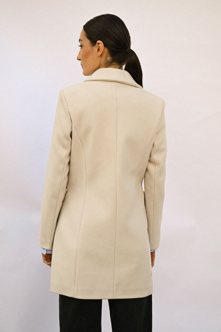 Single-breasted basic coat