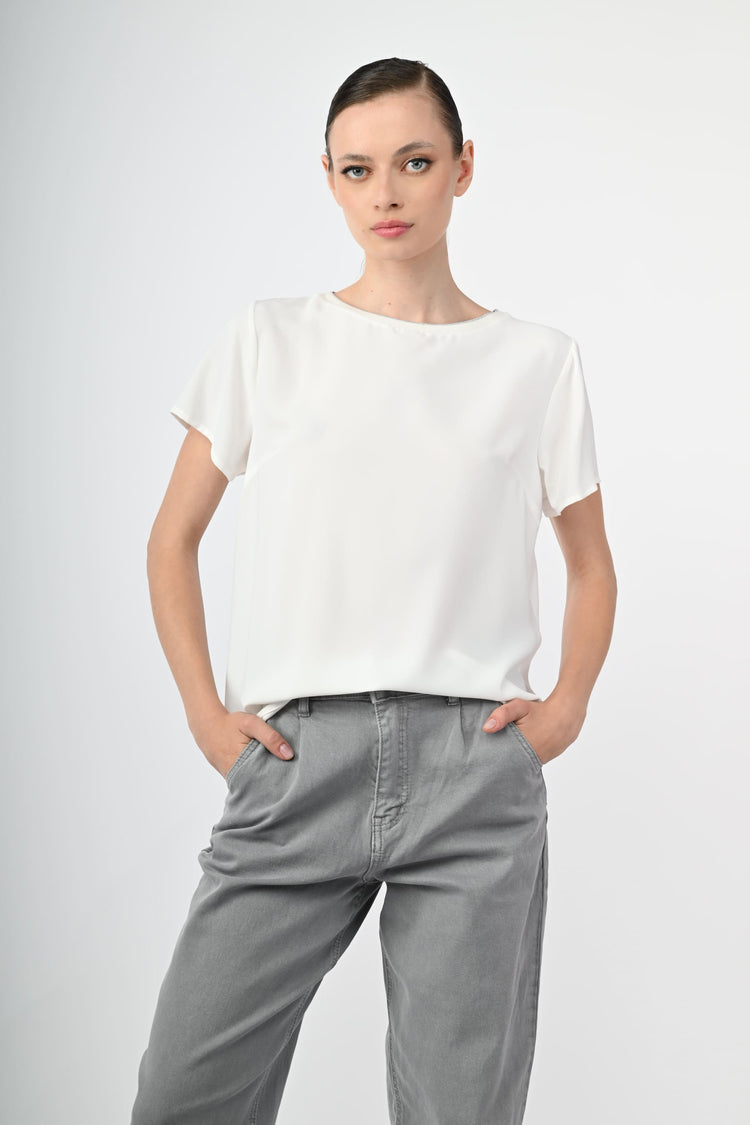 Lurex piping t-shirt