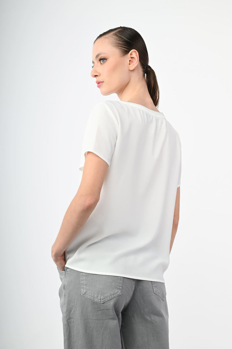 Lurex piping t-shirt