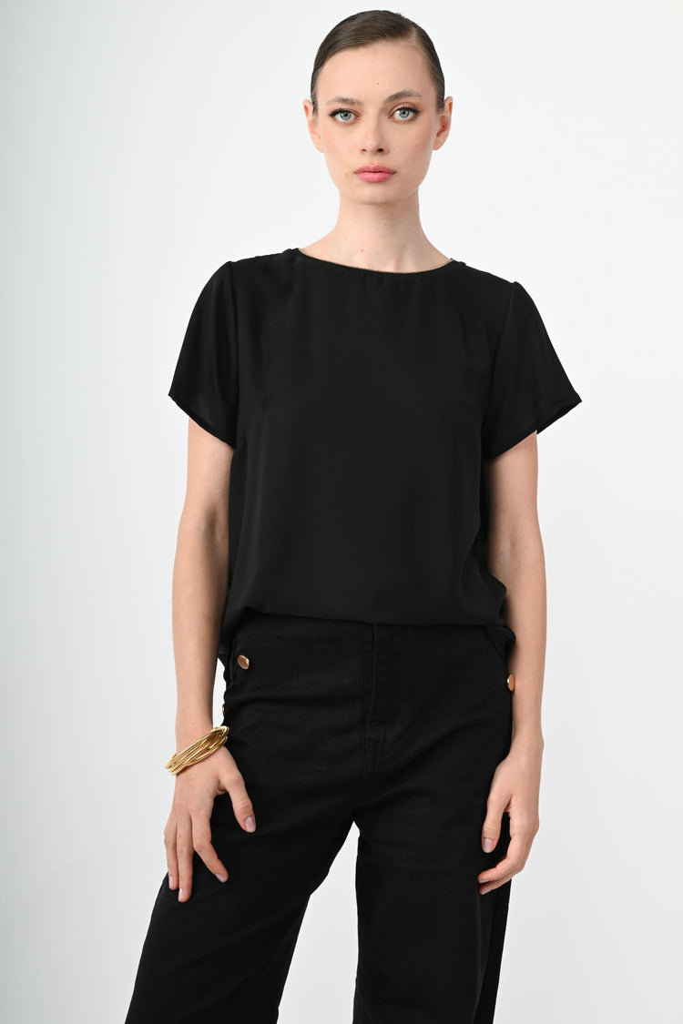 Lurex piping t-shirt