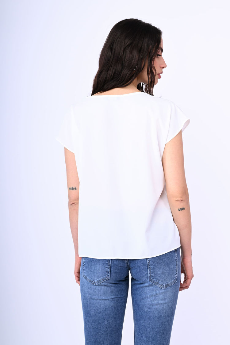 Lurex edges top