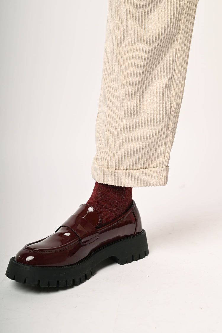 Corduroy baggy trousers