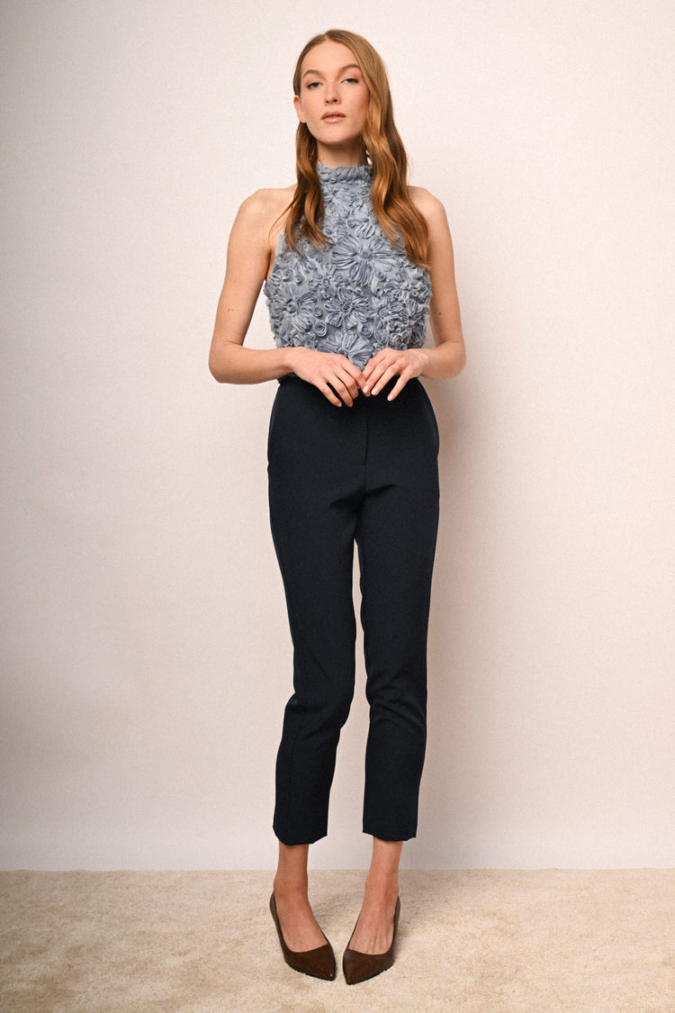 Basic slim-fit trousers