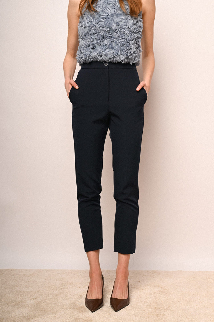Basic slim-fit trousers