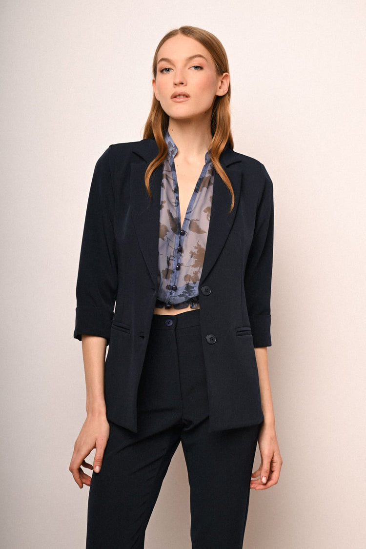 Two-button single-breasted blazer