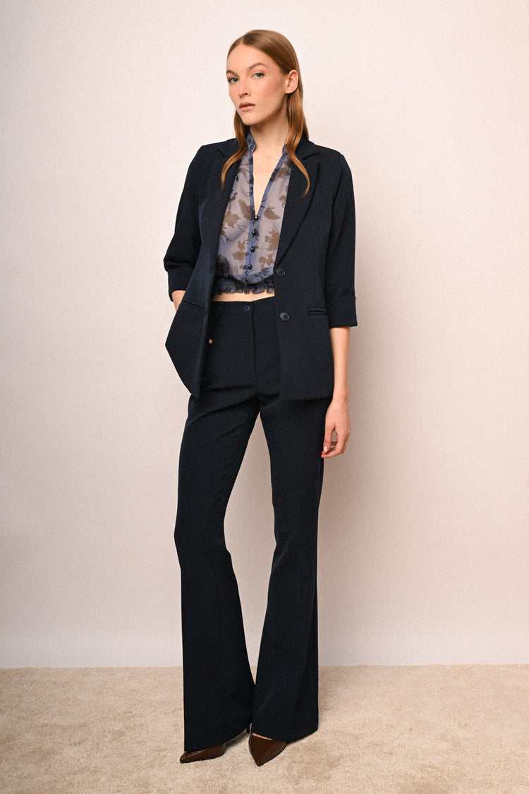 Two-button single-breasted blazer