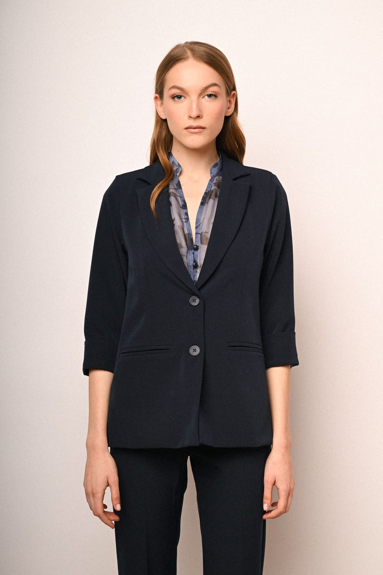 Two-button single-breasted blazer