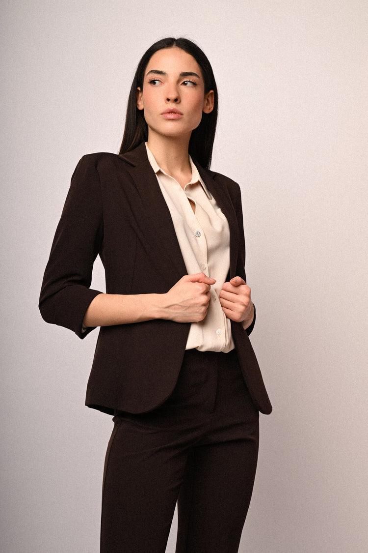 Giacca basic con risvolto