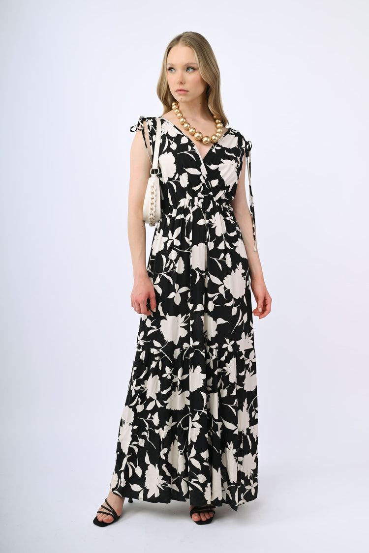 Floral print long dress