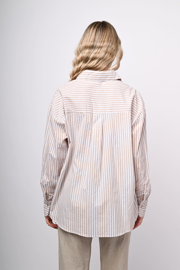 Striped oversized shirt