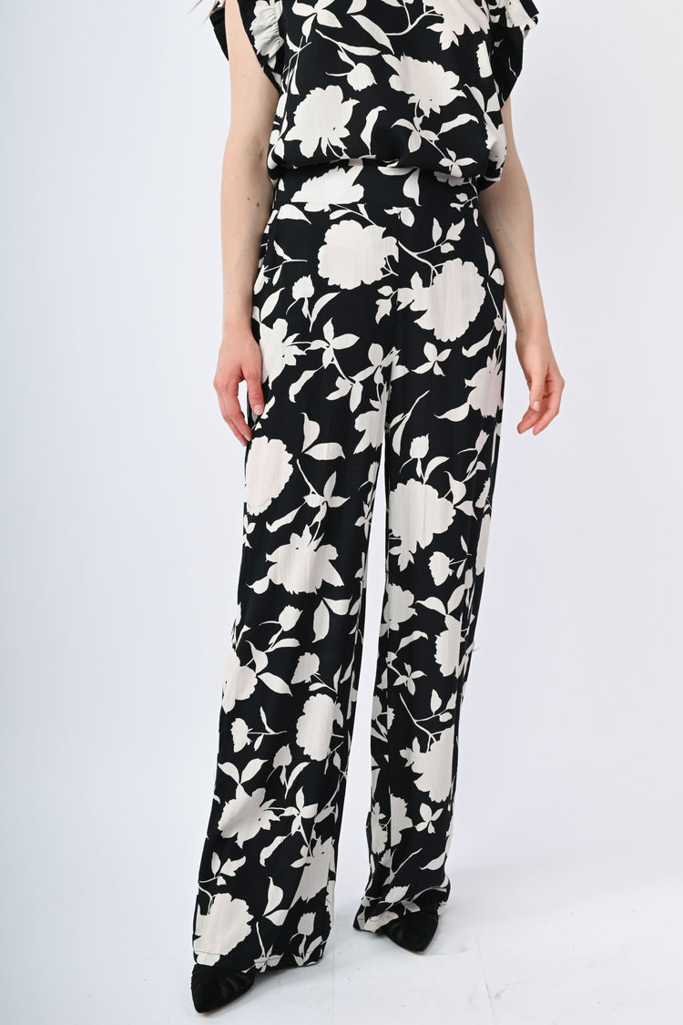Floral print palazzo pants