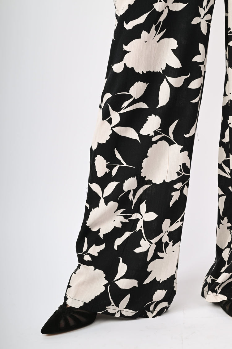 Floral print palazzo pants