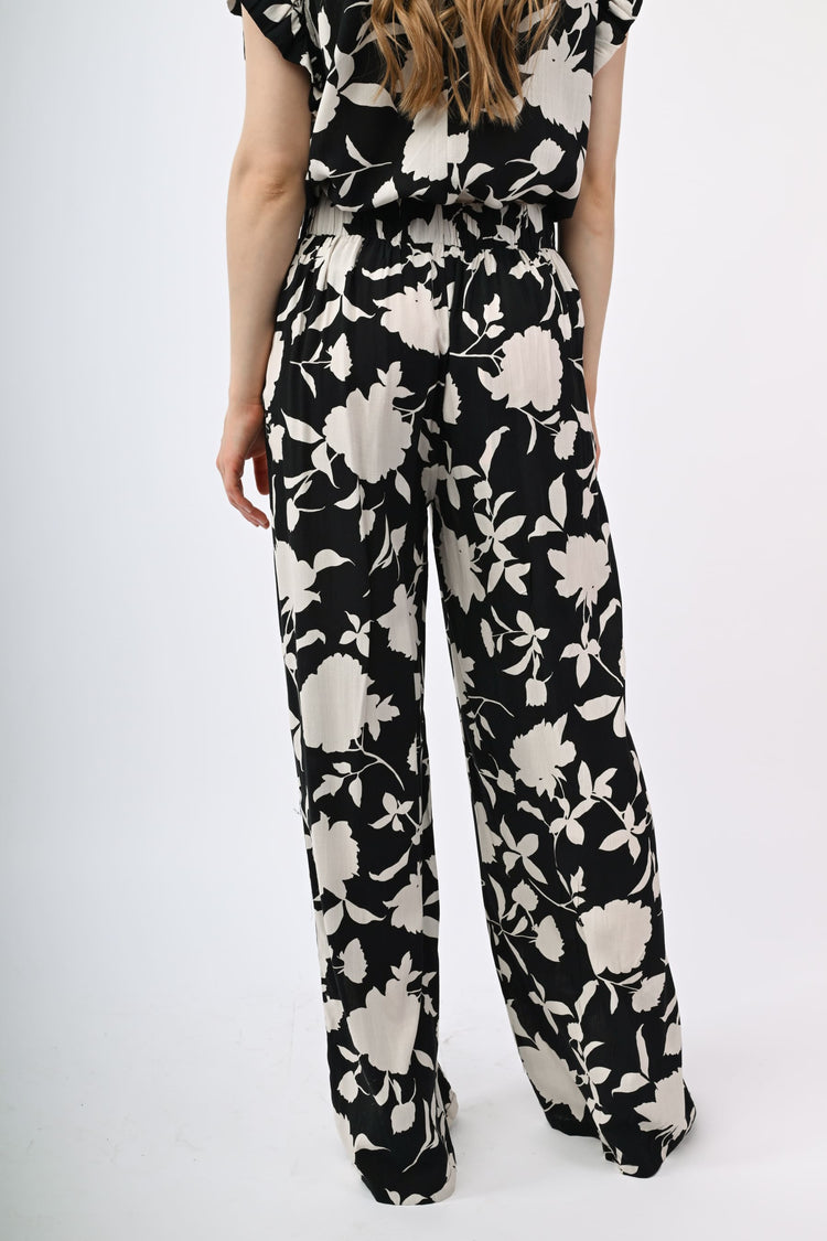 Floral print palazzo pants