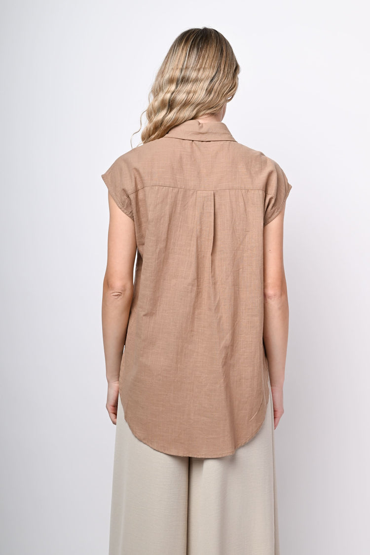 Oversized cotton shirt