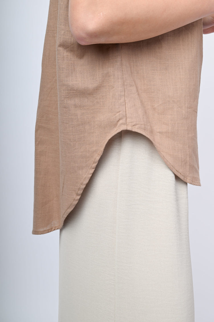 Oversized cotton shirt
