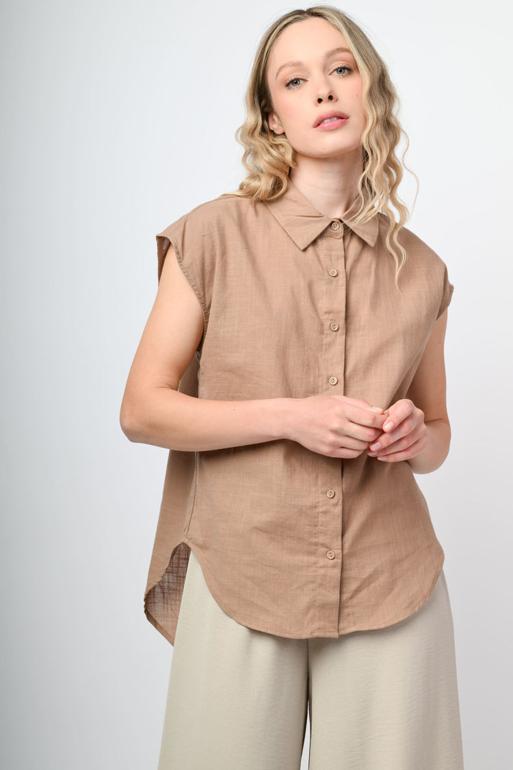 Oversized cotton shirt