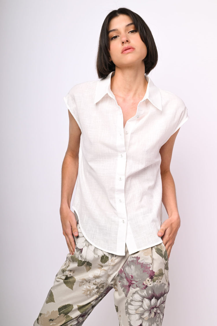 Oversized cotton shirt