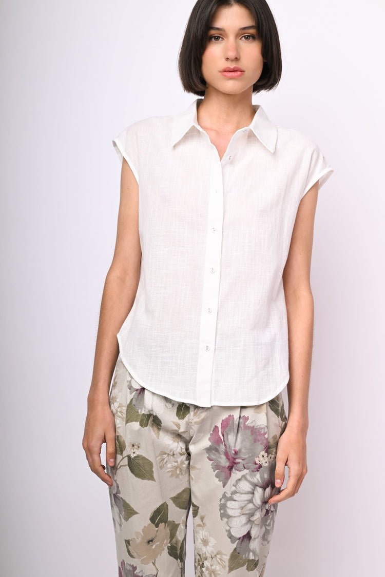 Oversized cotton shirt