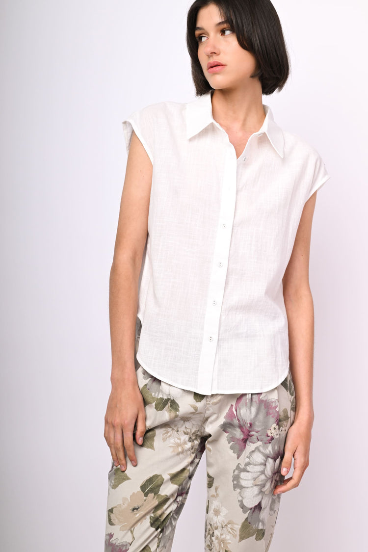 Oversized cotton shirt