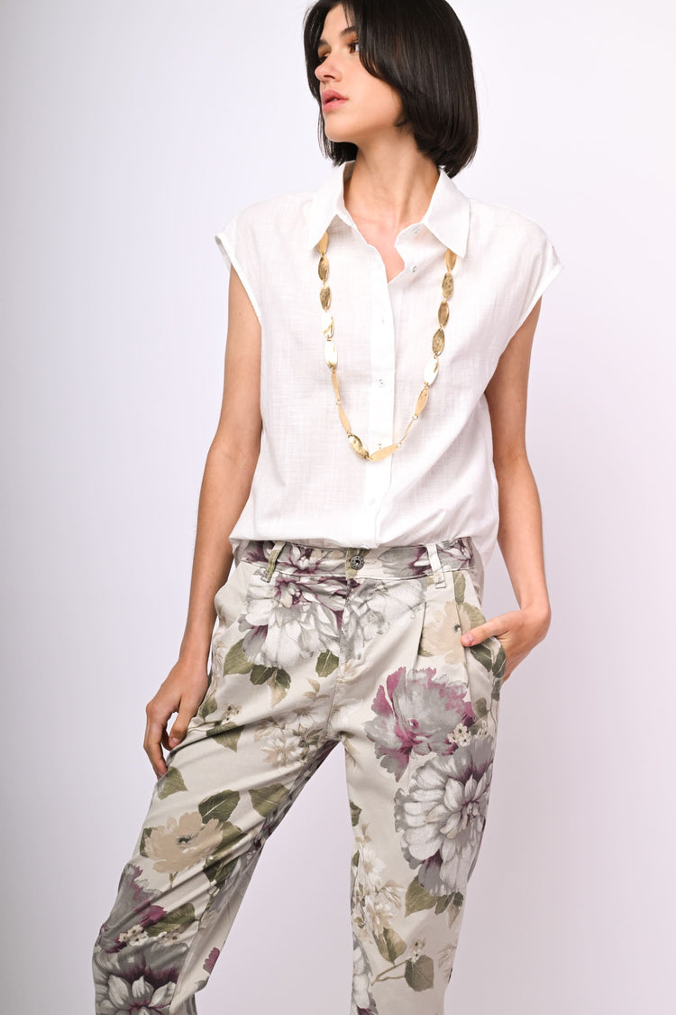 Oversized cotton shirt