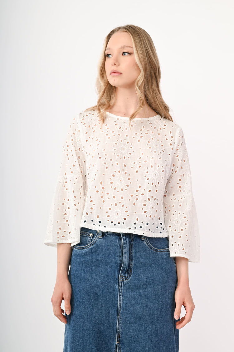 Broderie Anglaise blouse