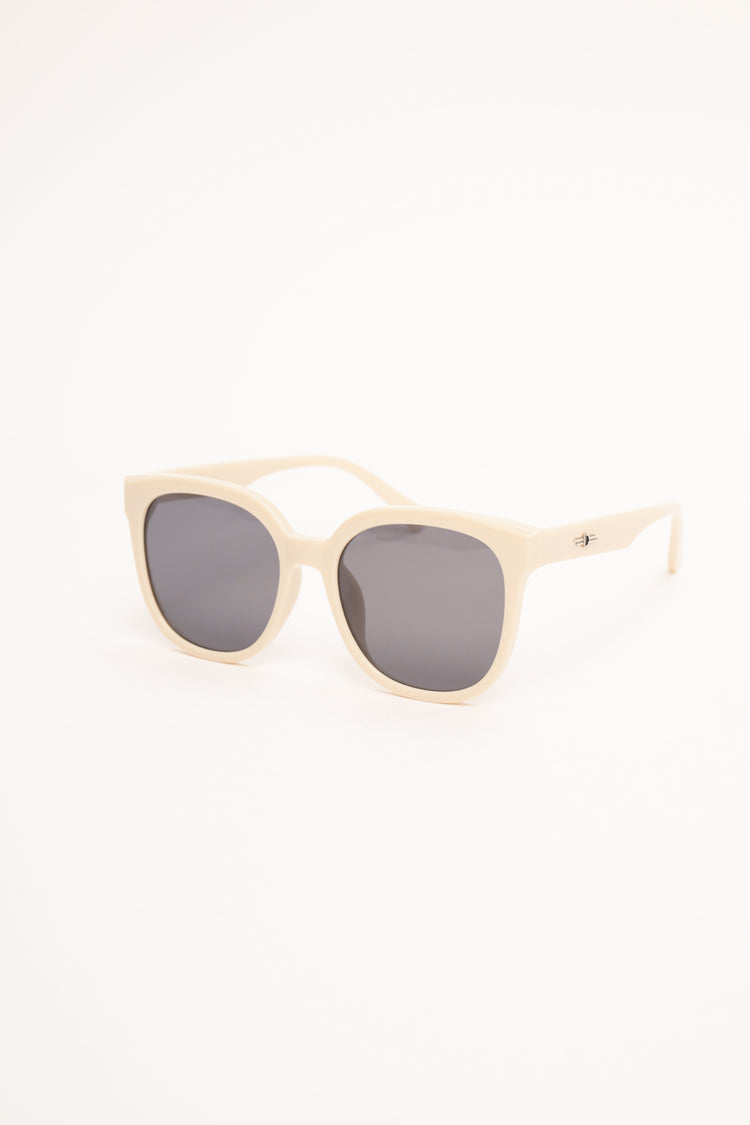 Ivory cat-eye sunglasses