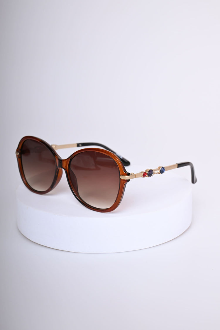 Rhinestone-detail sunglasses