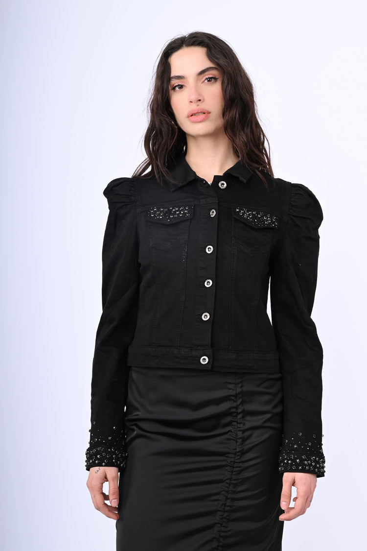Crystals denim jacket