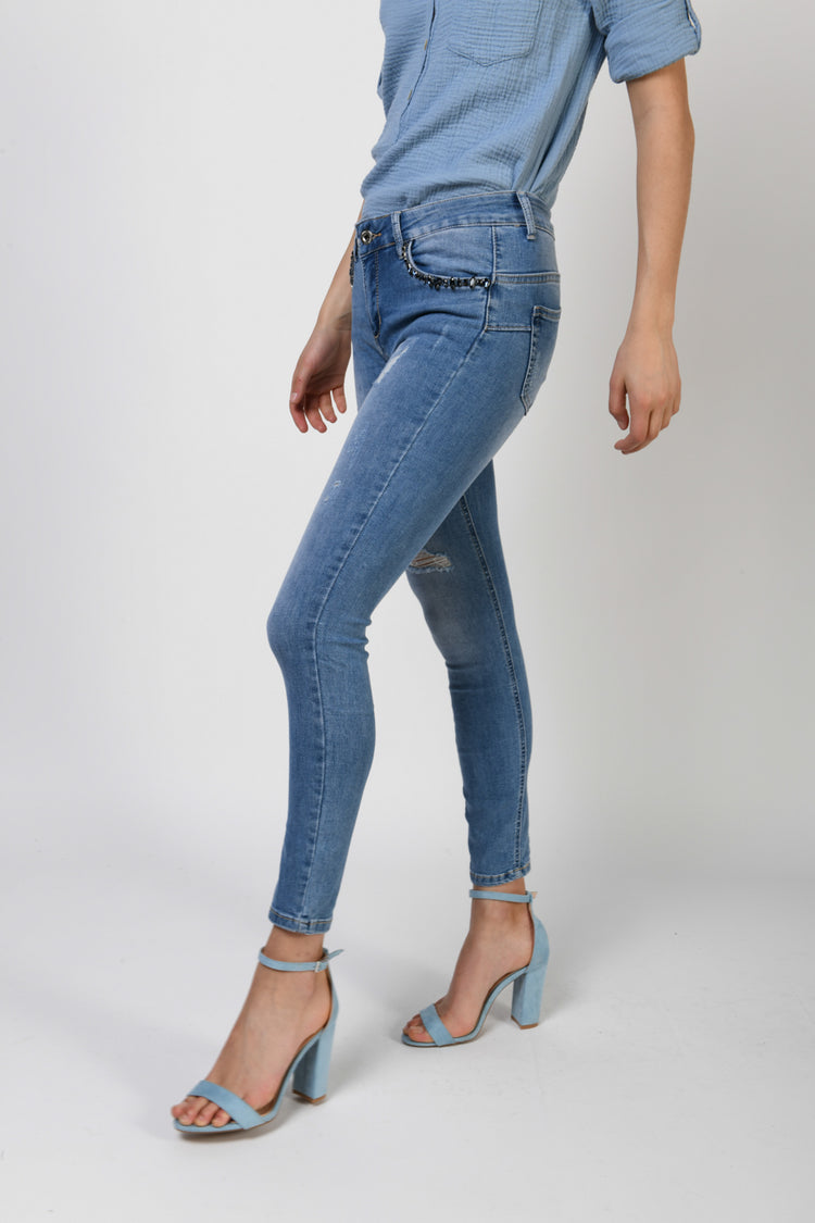 Rips skinny jeans