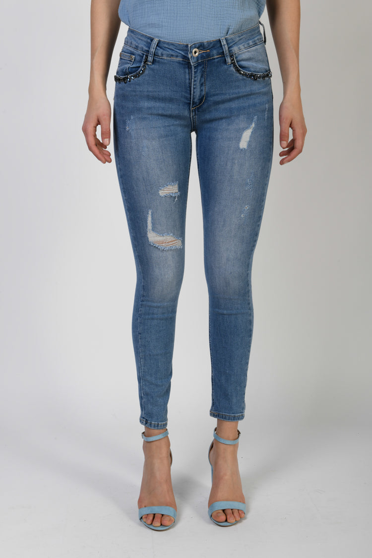 Rips skinny jeans