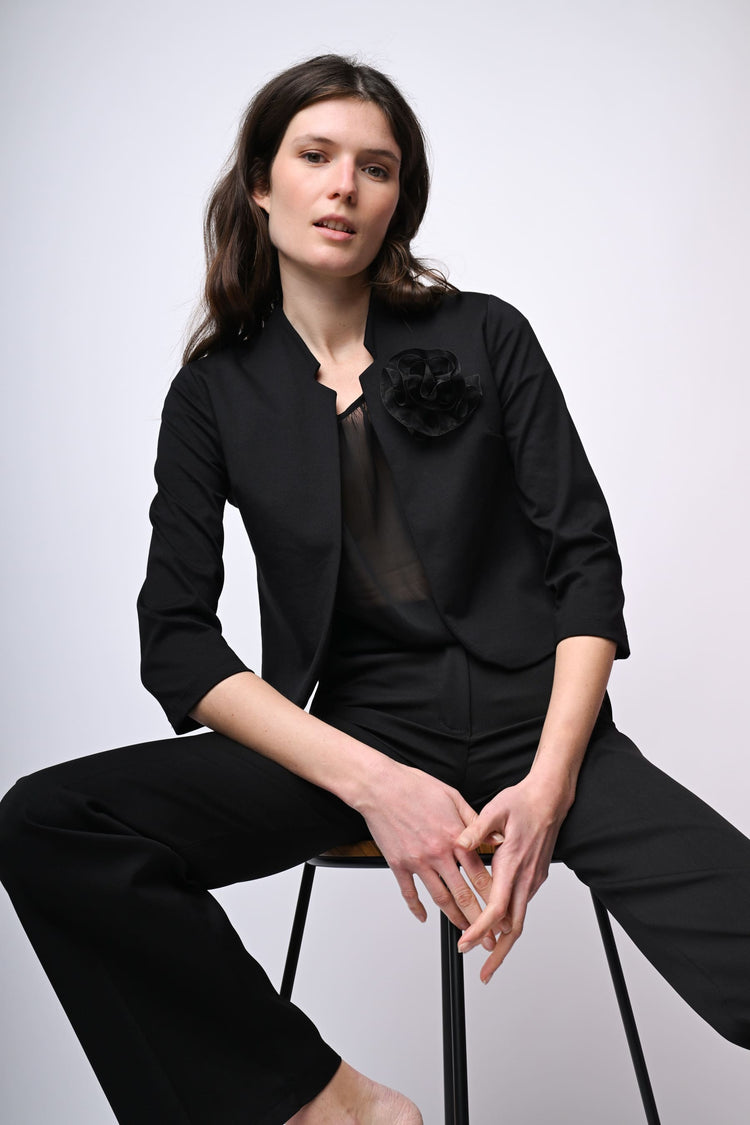 3D rose brooch bolero