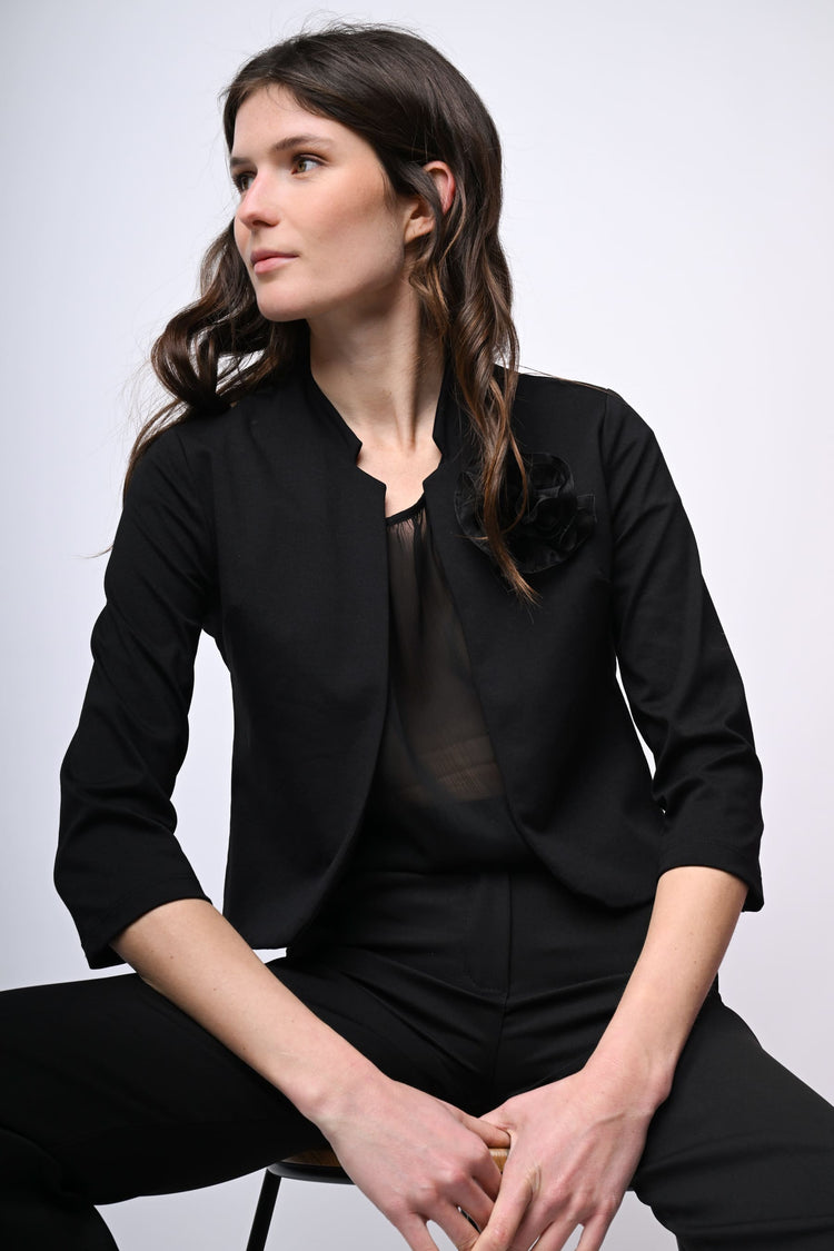 3D rose brooch bolero