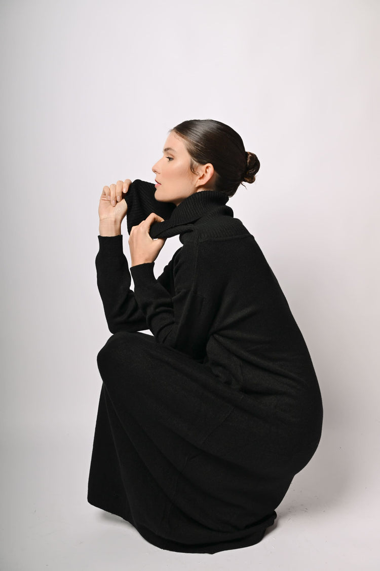 Oversized knit dress