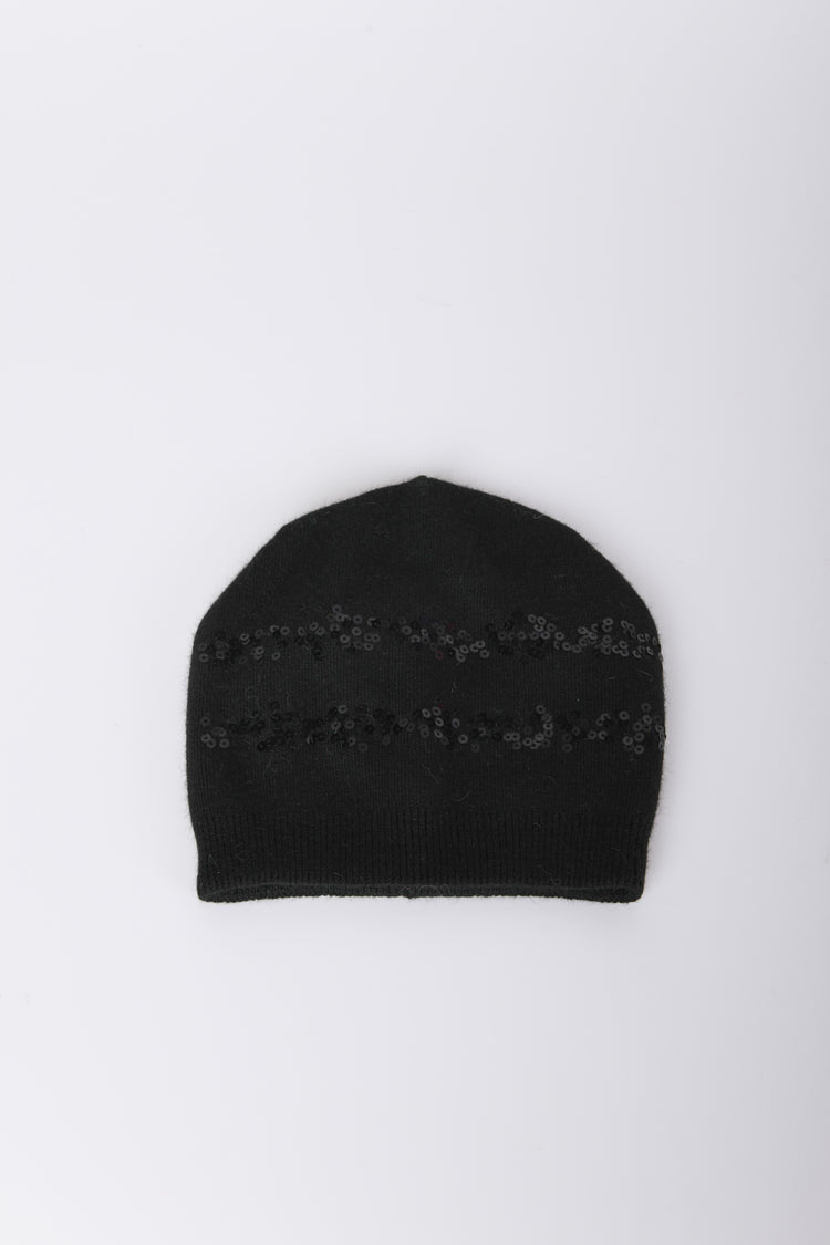 Sequined beanie